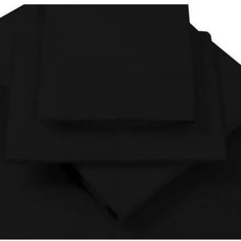 High‑Thread Count Black Percale Pillowcases – 180TC Pair