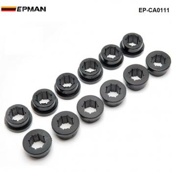 12pcs Rear Camber Kit Bushings for Lower Control Arm (Black)