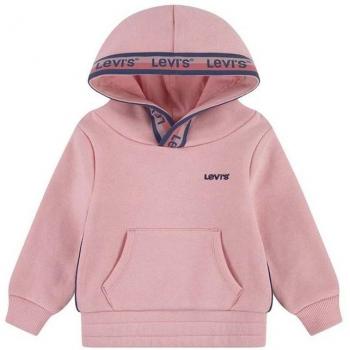 Levi’s Kids Felpa con Cappuccio Meet and Greet Taping Rosso Pastello 12 mesi