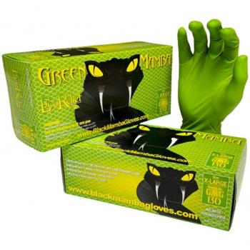 Nitrile Green Mamba 100 Gants – Taille L – Haute Durabilité