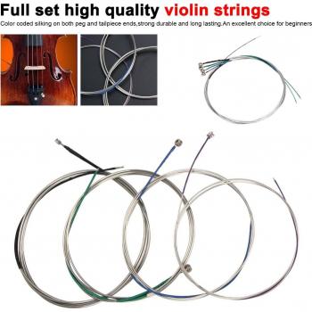 Kit d’assemblage de cordes 4/4 & 3/4 pour violon – acier G D A E
