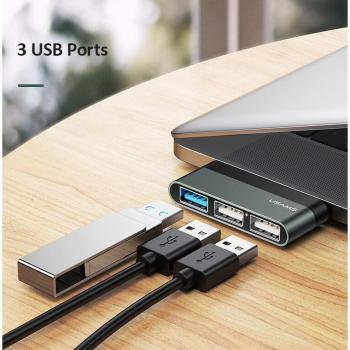USAMS Type C USB Hub for Laptop and Phone