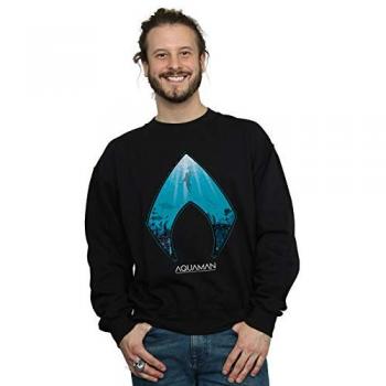 Sweat à Capuche Aquaman Logo Océan pour Homme