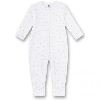 Sanetta Unisex Baby Schlafstrampler, Grau (Hellgrau Melange 1646.0), 80