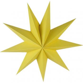 Artisan Yellow Star Paper Lamp Shade 30cm