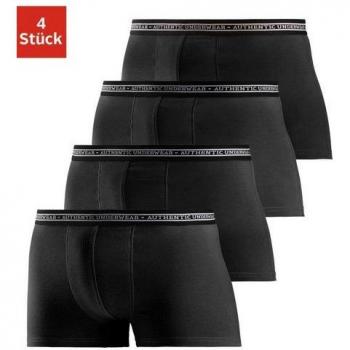 AUTHENTIC UNDERWEAR Herrenboxer, schwarzer Webbund, Größe 4