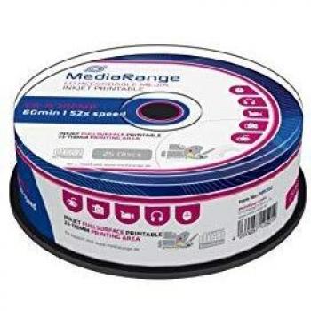 Mediarange CDR80 700MB 52x Cake Box Blanc (25 CD)