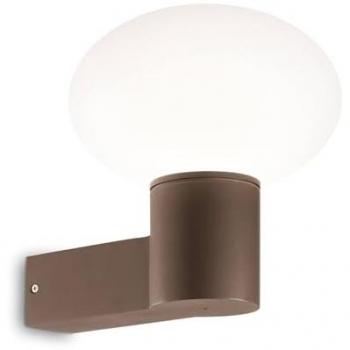 CLIO Braun Wandleuchte E27, dimmbar, IP44 – Ideal Lux Gartenlicht