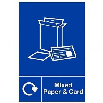 Spectrum Industrial Recycle Sign Mixed Paper/Card 150x200mm