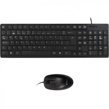 UNYKAch 50536 teclado Ratón incluido USB QWERTY Portugués Negro
