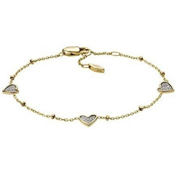 Pulsera Sutton Classic de acero dorado para mujer Fossil
