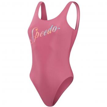 Speedo Deep U-Back Swimsuit – Hot Mauve (UK 34)