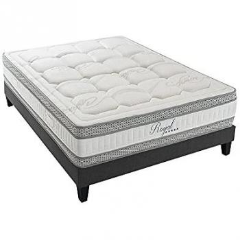 Royal 5 Étoiles 160x200 cm – Mousse de sommeil + sommier bois
