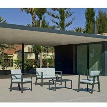 Ensemble Salon de Jardin Aluminium 7 Places Awena