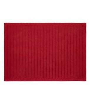 Manta para baño algodón rizado color rojo, 45 x 65 cm