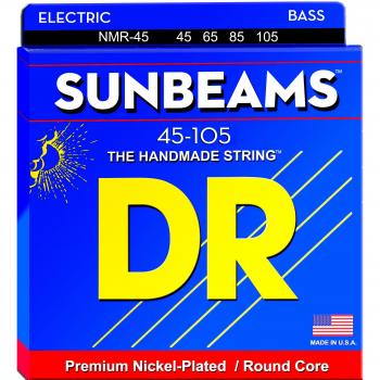 Dr NMR‑45 Sunbeam – Nickel Plated – Jeu de guitare basse, Medium 45‑105