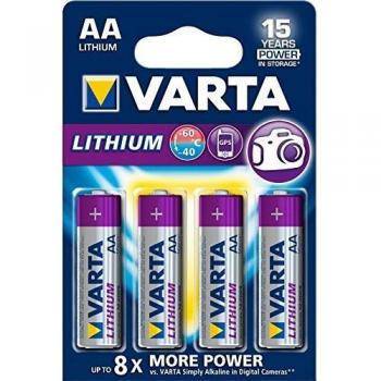Lot 4 de piles VARTA Professional Lithium AA 1,5 V
