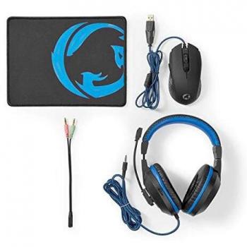 Combo Gioco 3-in-1 Cuffie, Mouse e Tappetino
