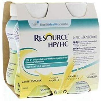 Resource hp/hc vaniglia 4 bottiglie 200 ml
