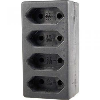 Bloc multiprise noir 230 V GAO 0132 4 prises