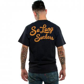 Tee Lucky 13 So Long Suckers 3XL Negro para Hombre