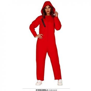 VESTITO RAPINATORE DI BANCA LA CASA DI CARTA DONNA TG.M COSTUME CARNEVALE TUTA ROSSA /CAPUCCIO CASA DE PAPEL NO ACCESS