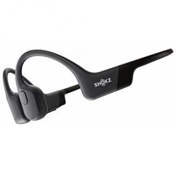 Shokz OpenRun Bone Conduction Sports Headphones for Driving (Cosmic Black)