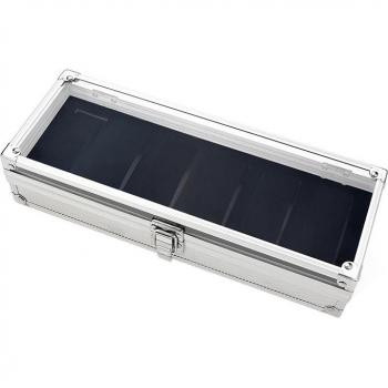 Aluminum Display Case for Watches with 6 Slots