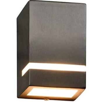 Apliques de jardín 2 unidades 35W plateados