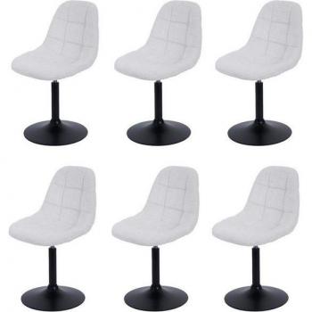 Küchenstuhl Set MCW-A60-C-6, drehbar, 6er-Set