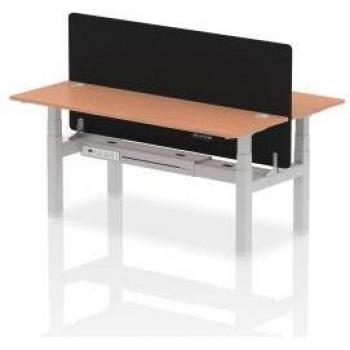 Air Back-to-Back 1800 x 600mm Height Adjustable 2 Person Bench Desk