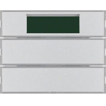 Hager Thermostatsensor mit Display und Alu‑Etikett