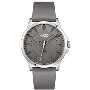 HUGO Men's Stylish Analog Quartz Watch with Leather Strap 1530185