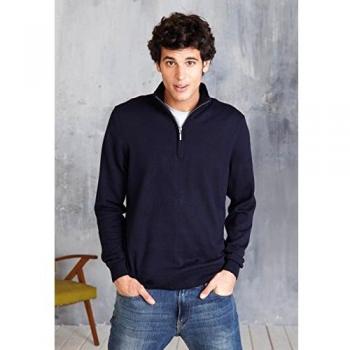 1/4 Zip Pullover in Grau von Kariban (L)