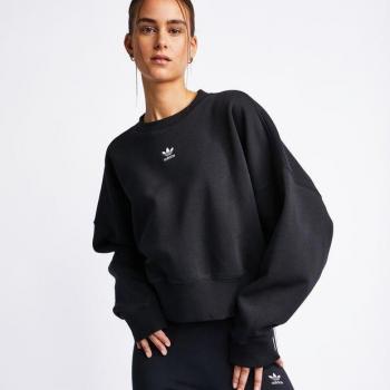 Col rond original adidas femme sweat noir