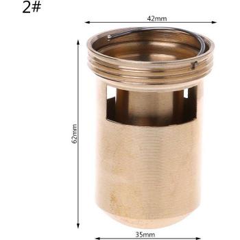 Floor Drain Deodorant Valve in Brass