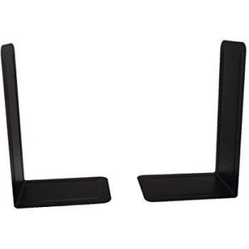 Metal Bookends Giant W165 x D215mm Black (2 Pack)