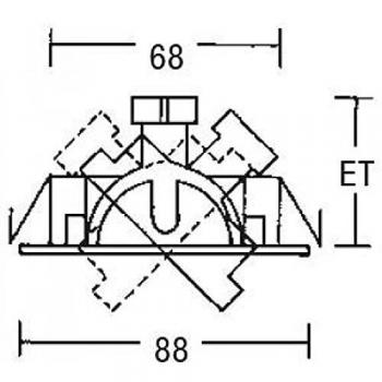 BRUMBERG Breena-R recessed spotlight GX5.3 round white glossy