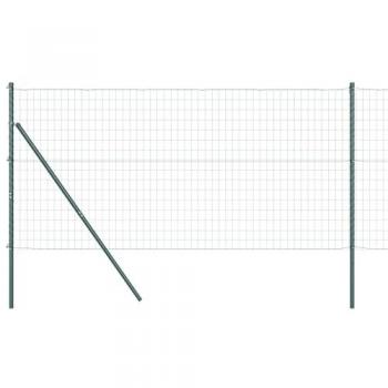 Pali di Recinzione Verde 1,2x10m in Acciaio