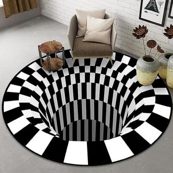 Tapis Antidérapant 3D Multicolore Illusion d'Optique P2