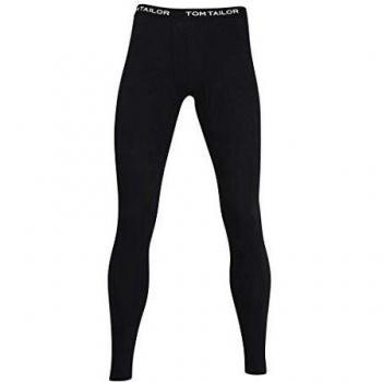 Tom Tailor Pantalón pijama tono negro / blanco