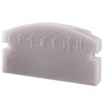 Deko-Light Endkappe F-AU-01-12, 2er-Set, grau, 18mm, für Abdeckung: Flach