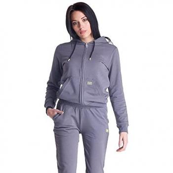 Felpa Leone 1947 Basic Full Zip grigio scuro/nero donna