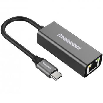 PremiumCord RJ45 adaptér pro USB-C s rychlostí 1000Mbps