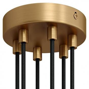 Set Rosone Metallo 6 Fori – Design Creativo – Bronzo Satinato