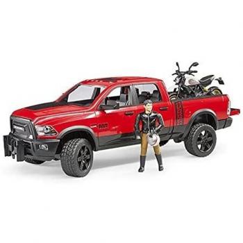 BRUDER RAM 2500 POWER WAGON CON DUCATI SCRAMBLER DESERT SLED 2502