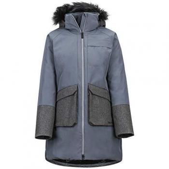 Marmot Damen Jules Jacke WM’S – Graues Stahl-Onyx-Muster, Länge L