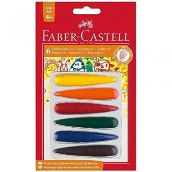 Ceras Plásticas Jumbo Faber-Castell, 6 colores
