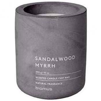 Myrrh & Sandalwood Bliss Candle – Grey Micro‑Chip