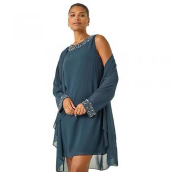 Ensemble de Robe Éclatante Verte Roman